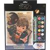 Diamantiny Animali Fantastici - Wizarding Dinasty Newt e Snaso - Kit crea il Mosaico, Attività Crystal Art, Diamond Painting, 1 Quadro A4, Multicolor, 21 x 29,7 cm, 21007