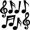 Boao 40 Ritagli di Note Musicali Decorazioni per Feste Musicali Silhouette di Note Musicali per Feste a Tema Anni '50 Compleanno Baby Shower Bacheche Scolastiche Decorazioni per Pareti di Casa