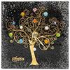 Sospiri Venezia Orologio da Tavolo Vetro Murano Meccanismo Silenzioso Decorato Murrine e Foglia Oro Idea Regalo Realizzato a Mano Made Italy (14x14 cm)