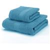 Boncasa - Set di asciugamani, 100% cotone pettinato (non rigenerato), filatura ad anello, 450 g/m2, morbidi al tatto (turchese, set da 2 pezzi)