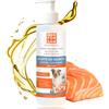 MENFORSAN Olio di Salmone per cani e gatti 500ml, Arricchisce la dieta Quotidiana, Molteplici Benefici
