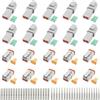 CESFONJER Connettore 2 Pin Sigillato Grigio Maschio e Femmina Auto Impermeabile Filo Elettrico Connettore Spina, 16-20AWG, per moto, scooter, auto, barche (10 set)