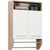 Pelipal 380 Roma Portasciugamani, Legno, Sanremo-Rovere Terra Trasversale, 20,0 x 60,0 x 87,0 cm
