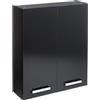 Pelipal Armadio da bagno Quickset 311 in antracite lucido, 60 cm di larghezza, armadio da bagno con 2 ante e 2 ripiani