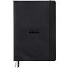 RHODIA 194150C - Taccuino rigido Goalbook Creation Black - A5 - 14,8X21cm - Uni - 100 pag. Carta Clairefontaine tecnica Lavis Bianca 200 g/m² - 2 nastri - COPERTINA Simil Cuoio