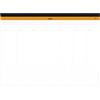 RHODIA 194041C - Sottomano Settimanale telato - A3+ 42x30,9 cm - -60 FOGLI Staccabili Microforati 80g/m - supporto per Tastiera/Mouse e Strumento di Organizzazione - Collezione Rhodiatime