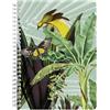 Clairefontaine 115766C - Un taccuino a spirale motivo vegetazione/floreale/volatili/farfalle, A5 14.8x21 cm 148 pagine a righe carta bianca 90 g, Collezione Jungle Harmony - 2 design, consegna casuale