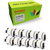 DOREE 10 Rotoli DK44205 62mm×30,48m Etichette continue rimovibili | 62 mm x 30,48 m Etichette continue rimovibili compatibili con Brother DK-44205 Nero su bianco, Brother QL-1110NWB/1100/1050