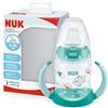 NUK First Choice+ bicchiere antigoccia | 6-18 mesi | Beccuccio in silicone a prova di perdite | Controllo temperatura | Sfiato Anti-Colica | Senza BPA | 150ml | verde