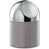 Zeller 27202 - Pattumiera da tavolo in acciaio INOX e metallo cromato, colore: tortora
