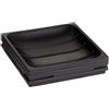 Zeller 18315 Poly - Porta sapone con scanalature, ø 11,7 x 2,4 cm, colore: Nero