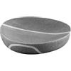 Zeller 18300 Portasapone, Effetto Pietra, Polyresin, Grigio, 12x12x2.2 cm