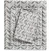 Madison Park Essentials - Set di lenzuola stampate ultra morbide, doppie, colore: Grigio