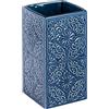 Wenko Bicchiere portaspazzolini Cordoba Blu Ceramica, Ceramica, 6.5 x 12 x 6.5 cm, Blu