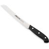 Arcos Coltello da Pane con Lama in Acciaio Inossidabile Nitrum 200 mm - Manico Ergonomico in Poliossimetilene POM, Ideale per Cucina - Nero, Serie Bologna