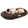 Ferplast Cuscino Cane e Gatto RELAX MICROFLEECE, Cuccia in Caldo e Soffice Micropile per Taglia Media, Lettino per Cani Lavabile, 78 x 50 x 12 cm. Marrone