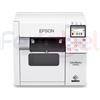 EPSON STAMPANTE PER ETICHETTE A COLORI EPSON C4000, CUTTER, USB, LAN, PER ETICHETTE LUCIDE E OPACHE