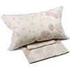 Caleffi - Completo Letto Matrimoniale con Lenzuola Matrimoniali Cotone 100% 240x285, Lenzuolo con Angoli Matrimoniale Coprimaterasso Sotto 180x200 per Materasso Alto 28cm, 2 Federe Cuscino Letto 50x80