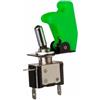 MCPOWER Interruttore a levetta ON-OFF 12V/20A con cappuccio protettivo verde e led MCPOWER