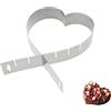 Westmark Teglia a cuore, Dimensioni variabili, Senza fondo, Acciaio inox, Argento, 31342270