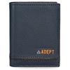 ADEPT joumma bags,s.l. Adept Kurt - Portafoglio verticale con portamonete blu, 8,5 x 10,5 x 1 cm, in pelle, colore: blu