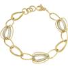 Gioielleria Lucchese Oro Bracciale Donna Oro Giallo Bianco GL100629