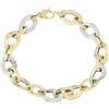 Gioielleria Lucchese Oro Bracciale Donna Oro Giallo Bianco GL100630