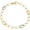 Gioielleria Lucchese Oro Bracciale Donna Oro Giallo Bianco GL100631