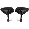 FENRIR Nero CNC Alluminio Specchietti Retrovisore Manubrio Moto Omologati end bar, Specchi Antiriflesso per Cafe Racer Scrambler Monster Z900 Z650 CB650R CB750 MT03 GSX8S Tuono