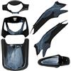 one by Camamoto kit set carene complete plastiche compatibile con (cod 77366888K kit set carene complete plastiche colore nero lucido (6pz.))
