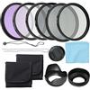 Docooler Kit di filtri per obiettivi professionali UV CPL FLD e Altura Foto ND Neutral Density Filter Set Fotografia accessori 58 mm
