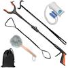 Kekoy Kit di recupero per protesi all'anca 6 in 1, include 82cm Pinza Telescopica, Infila Calze, Calzascarpe, Bastone di Medicazione, Cinghia Coscia e Gambe, Spugna da Bagno