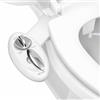 LUXE Bidet, Neo 180 Doccino bidet non elettrico per sedile WC, autopulente, doppio ugello, pressione dell'acqua regolabile, modalità di lavaggio posteriore e femminile, comando a leva (bianco)