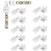 ENQIMAOYI Connettori ad angolo retto a forma di L, 3 pin, senza saldatura, 3 pin, 10 mm, connettore per luce LED, connettori a 3 pin, connettori a L, per strisce LED WS2811, WS2812B, SK6812 (3PIN-10)