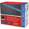 Konstsmide Rete luminosa a LED, con sensore di luce e timer da 6 ore e 9 ore, smerigliata, 40 diodi bianchi caldi, funzionamento a batteria, esterno (IP44), cavo nero - 3723 - 130