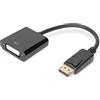 Digitus AK340401001S Cavo Adattatore Displayport, Connettori DP Maschio, DVI-I(24+5) Femmina, 15 cm