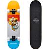 meteor Skateboard Mini Cruiser Retro Board Completo con Cuscinetti ABEC-7 e Ruote PU Ideale per Bambini Adolescenti e Adulti Ragazzo e Ragazza