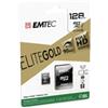 Emtec - Micro SDXC Class 10 Gold + con Adattatore - ECMSDM128GXC10GP - 128GB (unità vendita 1 pz.)