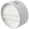 La Ventilazione VLG100B Valvola a Farfalla di Non Ritorno Aria in ABS con Guarnizione Compensativa, per Tubi Diametro 100-110 mm, Bianco