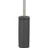 WENKO 24777100 Alassio - Scopino per WC, 9,3 x 39,2 x 9,3 cm, colore: Grigio