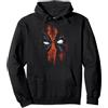 Marvel Deadpool Painted Face Distressed Hero Portrait Felpa con Cappuccio
