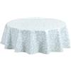 Home Direct Tovaglia in Tela Cerata plastificata Rotonda 140 cm Uovo d'anatra verde blu