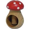 Wooden World Schiaccianoci in legni di faggio naturale milto solido fungo - fungo velenoso