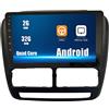 WOSTOKE Android 10 Autoradio Navigazione per auto Lettore multimediale stereo GPS Radio 2.5D Touch Screen perFIAT DOBLO (263) 2010-2015/OPEL COMBO TOUR (D) 2011-2018