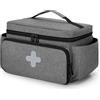 CURMIO Borsa per forniture mediche, borsa sanitaria portatile per infermieri, medici, fisioterapisti, personale per visite a domicilio, solo borsa, in attesa di brevetto, Grigio