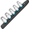 HAZET Smart-Rail 900E-SR/5 lato inferiore magnetico con 5 bussole, attacco: quadrato 12,5 mm (1/2 pollice), uscita: profilo TORX esterno guida in plastica per chiavi a bussola