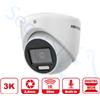 HIKVISION DS-2CE76K0T-LMFS - Telecamera Analogica Turret 3K 4in1 DWDR - Ottica Fissa (2.8mm)