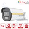HIKVISION DS-2CE12KF3T - Telecamera Analogica Bullet 3K WDR 130DB - Ottica Fissa (3.6mm)