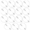 RED DRAGON Hardcore XT Bianco Volo Dart Standard di Spessore Extra - 5 Set per Confezione (15 Voli Dart in Totale)