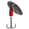 FISHN Black Spinner 14.5gr, 4.8cm - Lo spinner definitivo per la pesca di lucci, salmoni, lucioperca, trota e persico (Flash Red)